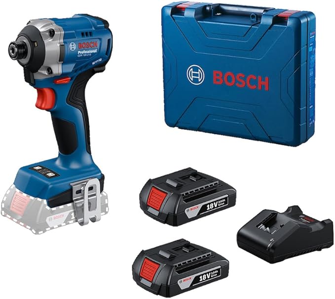 Atornillador de Impacto Bosch GDR 18V-215 | 2 Baterías y Maletín de transporte de Regalo!